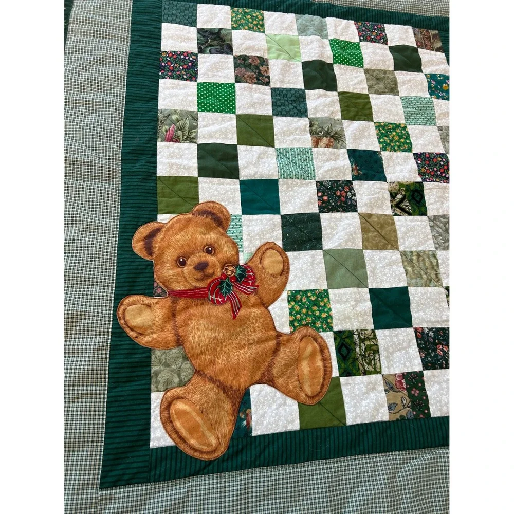 Vintage‎ Handmade Quilt Teddy Bear 
